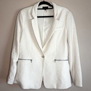1. State Ivory Textured Suit Jacket